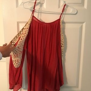 Long sleeve tank- open shoulder